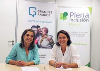 Plena Inclusión Madrid y Grandes Amigos se unen para combatir la soledad no deseada