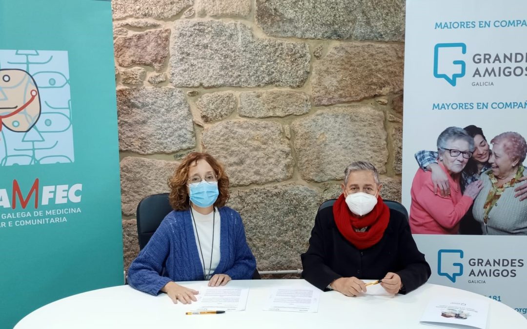 AGAMFEC y la Fundación Grandes Amigos colaborarán para prevenir la soledad en las personas mayores de Galicia desde lo comunitario